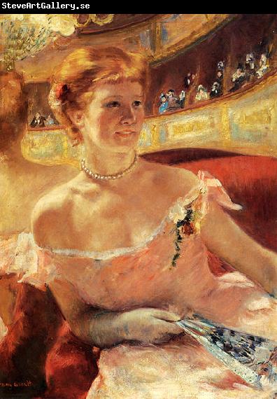 Mary Cassatt Woman with a Pearl Necklace in a Loge